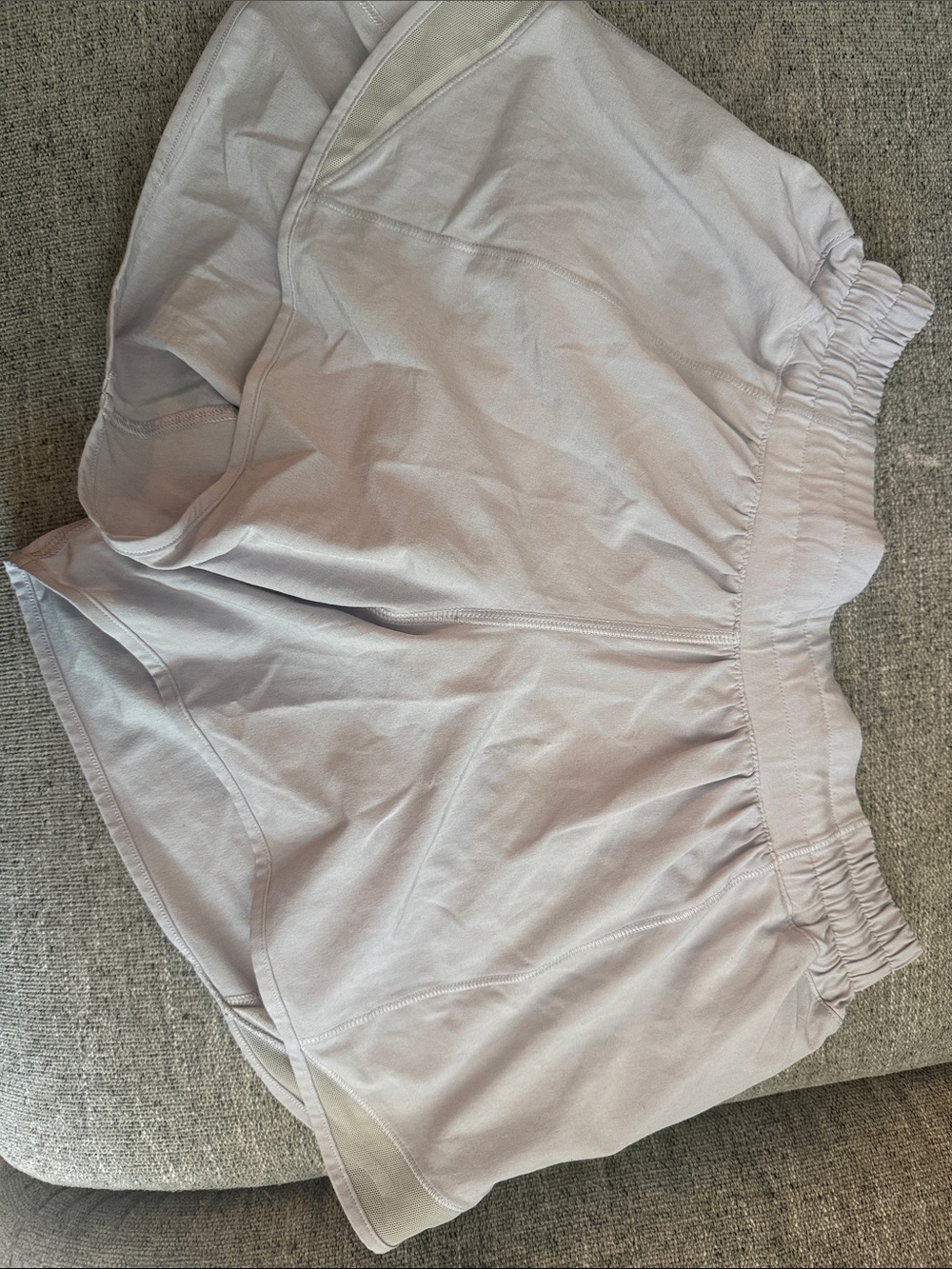 lululemon athletica Light Lavender Elastic-Waist Athletic Shorts